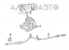 Shifter automatic transmission Mazda 6 17-21
