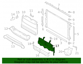 Jaguar E-Pace 18-20 2.0 radiator deflector blinds