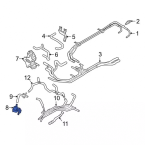 Auxiliary cooling motor for Ford Escape MK4 20-25 hybrid
