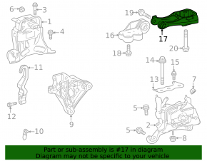 Rear engine mount for Toyota Prius 23-26 2.0