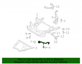 Front lower right arm BMW X5 E70 07-13 torn silent block, cracked boot