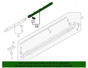 Bracket threshold left rear Volvo XC90 16-23