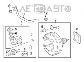 Lexus ES350 13-16 Vacuum Booster