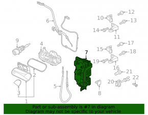 Front right door lock Volkswagen ID.4 21-25