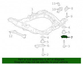 Front subframe lug rear right Acura TLX 15-