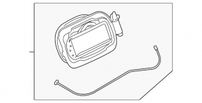 Fuel filler flap housing for BMW X6 G06 20-25