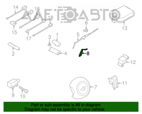Airbag front right seat Mini Cooper Countryman R60 10-16