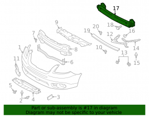 Subaru b10 Tribeca front bumper reinforcement