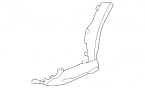 Front bumper molding left Subaru WRX 22-26