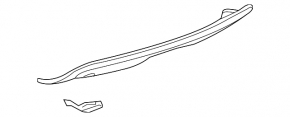 Rear Bumper Lip VW Jetta 12-14 USA Structure Hybrid, GLI