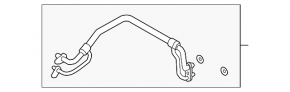 Air conditioning hose compressor-heater second Audi Q3 83A 19-25 2.0T