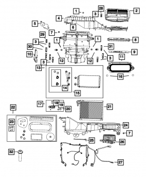 Jeep Grand Cherokee WL 21-25 long heater wiring