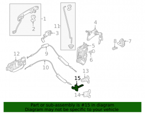 Front right door limiter Honda HR-V 16-17