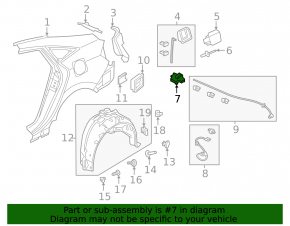 Fuel filler flap lock Honda Insight 19-22