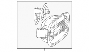 Kia Sportage 23-26 HEV Fuel Filler Door Housing with Lock
