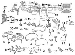 Driver's Seat Heating Button Lexus RX300 98-03