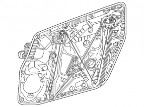Front left window lift mechanism for Mercedes X247 GLB 20-26