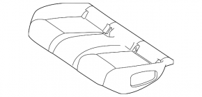 Rear seats 2nd row Mercedes H247 GLA 20-26 black leather