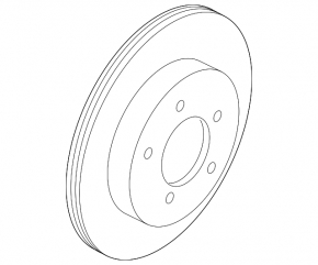 Rear left brake disc Mazda3 MPS 09-13