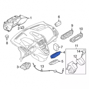 Left steering column switch Ford Escape MK3 13- type 1