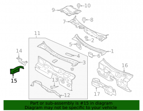 Battery protection bracket Ford Mustang mk6 15- 2.3T