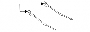 Windshield washer nozzle left Ford Explorer 20-