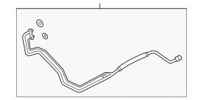 Rear air conditioning pipes for the rear row of the Porsche Cayenne 19-23