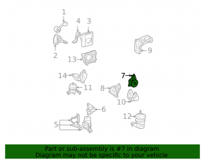 Engine bracket upper left Lexus RX300 RX330 04-09