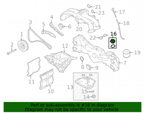 Oil filler cap Subaru Outback 20- 2.5 FB25