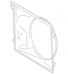 Diffuser radiator shroud bare Toyota FJ Cruiser 10-14 4.0