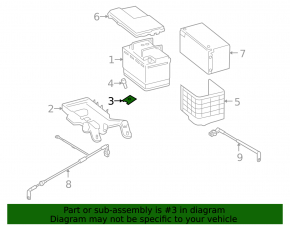 Battery mount VW CC 08-17