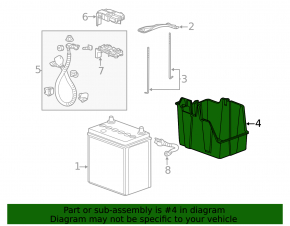 Battery tray HONDA CRZ 11-16