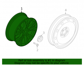 Wheel disk R18 x 7.5J BMW X1 F48 16-20 Style 566, curb