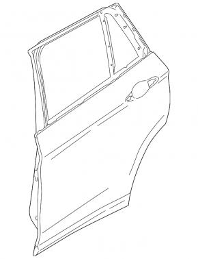 Door assembly rear left BMW X1 F48 16-22