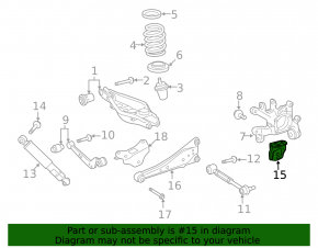 Rear left shock absorber bracket for Toyota Rav4 13-18