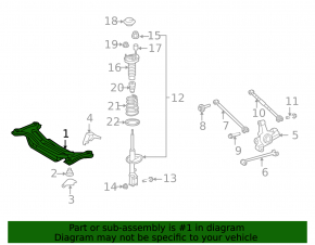 Subframe rear Toyota Camry v40