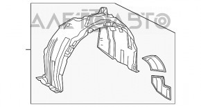 Front left fender liner Toyota Camry v70 18-24 SE/XSE
