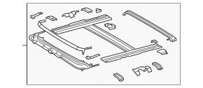 Lexus IS250 IS300 IS350 06-14 Sunroof Frame Mechanism