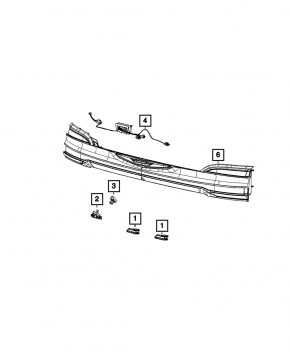 Rear View Camera Chrysler Pacifica 17-