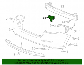 Rear Bumper Absorber Right Honda Insight 19-22