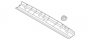 Upper trunk door trim Hyundai Kona 18-23