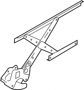 Window lifter with motor rear right Infiniti Q50 14-20