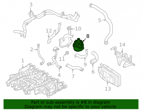 Audi e-tron GT 22-24 battery cooling pump