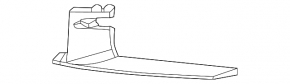 Right front bumper grille molding, lower, Porsche Cayenne 24-26, Sport