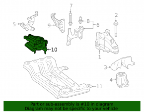 Right engine mount for Mercedes C-class W205 18-21