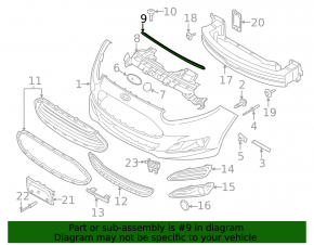 Ford Fiesta 11-19 Hood Seal