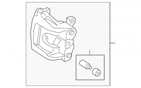 Front left caliper Lincoln MKZ 17-20 3.0