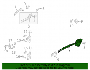 Rear right door lock Mazda CX-5 13-16