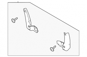 Two front mud flaps for Honda Civic XI FE/FL 22-26 4D