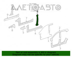 Body pillar central right Mercedes GLA 15-20